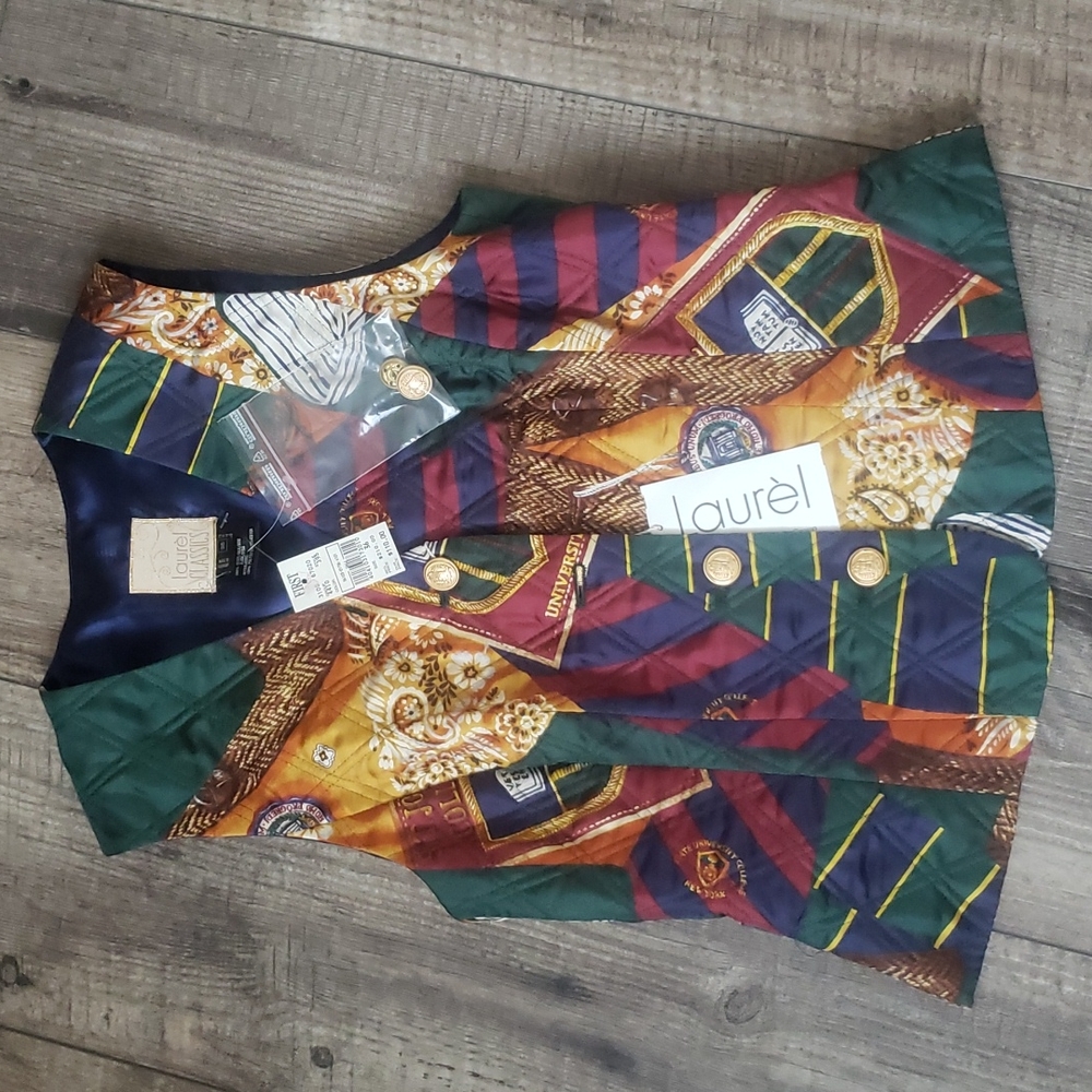 Laurel Classics 100%Silk west vest